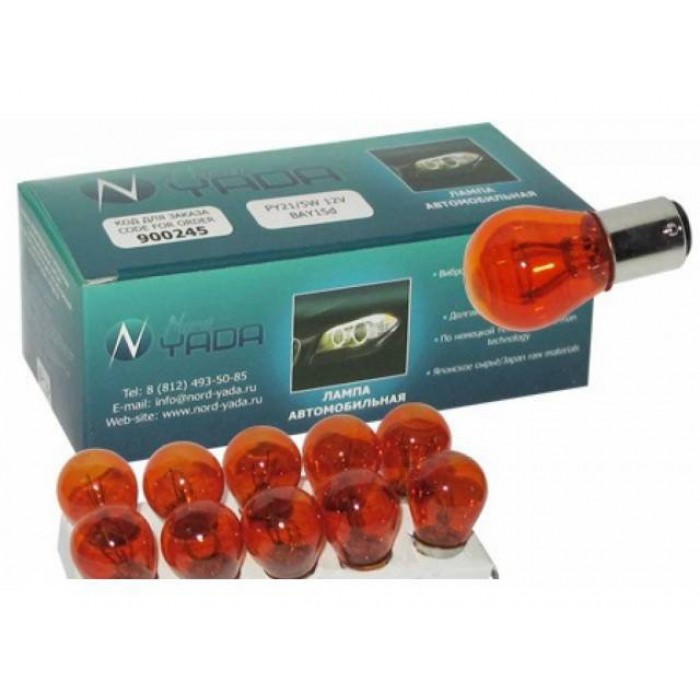 Лампа (Стоп + габарит) PY21/5W 12V BAY15d Nord YADA (желт.) ук.пов.габариты NORD YADA 